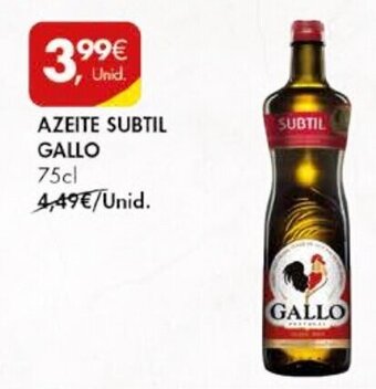 Pingo Doce Azeite Subtil Gallo 75cl promoção