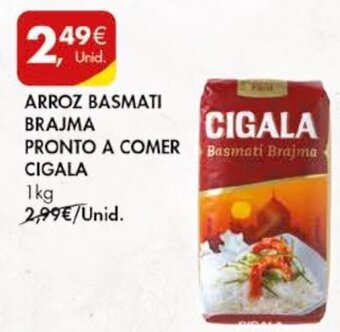 Pingo Doce Arroz Basmati Brajma Cigala 1kg promoção