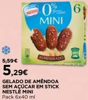El Corte Inglés Gelado sem açucar nestlé promoção