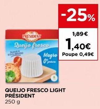 El Corte Inglés Queijo fresco président promoção