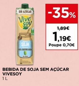 El Corte Inglés Bebida de soja vive soy promoção