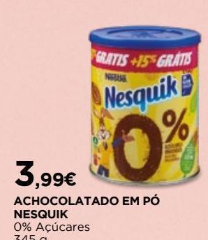 El Corte Inglés Achocolatado nesquik promoção