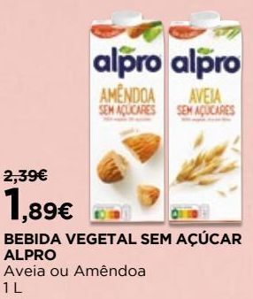El Corte Inglés Leite vegetal alpro promoção