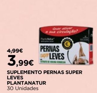 El Corte Inglés Suplementos nutricionais planta natur promoção