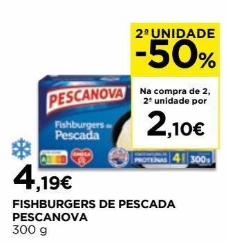 El Corte Inglés Hambúrgueres de atum pescanova promoção