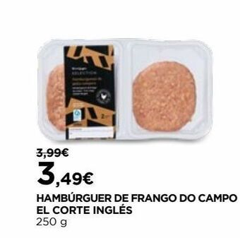 El Corte Inglés Hambúrguer de frango el corte inglés promoção