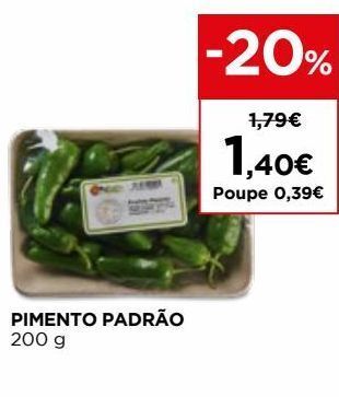 El Corte Inglés Pimentão verde promoção