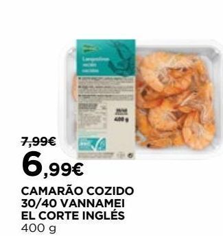 El Corte Inglés Camarão cozido el corte inglés promoção