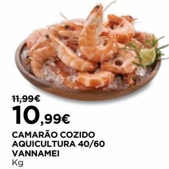 El Corte Inglés Camarão cozido promoção