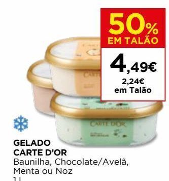 El Corte Inglés Gelados carte d'or promoção