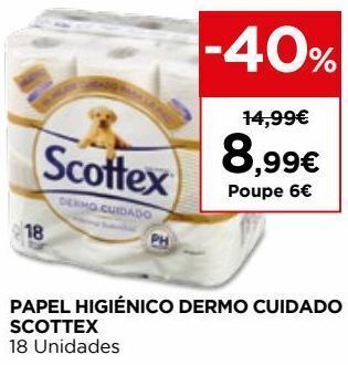 El Corte Inglés Papel higiênico scottex promoção