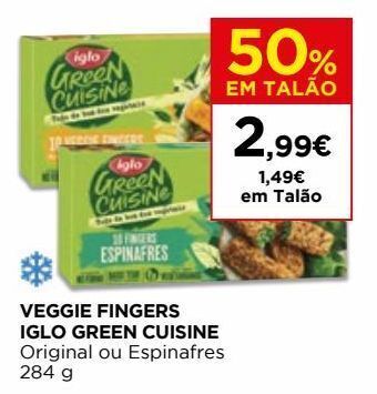 El Corte Inglés Comida vegetariana iglo promoção