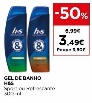 Gel de banho head & shoulders