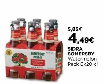 El Corte Inglés Sidra somersby promoção