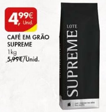 Pingo Doce Café em Grão Supreme 1kg promoção
