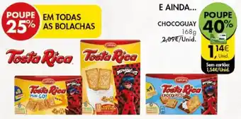 Pingo Doce Bolachas Chocoguay Cuétara Tosta Rica 168g promoção
