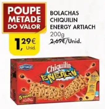 Pingo Doce Artiach Bolachas Chiquilin Energy 200g promoção