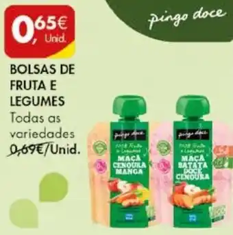 Pingo Doce Pingo Doce Bolsas de Fruta e Legumes promoção