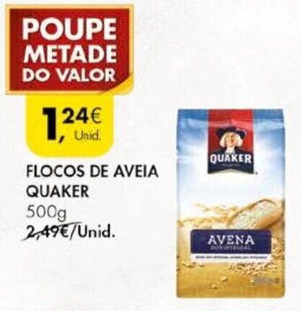 Pingo Doce Flocos de Avena Quaker 500g promoção