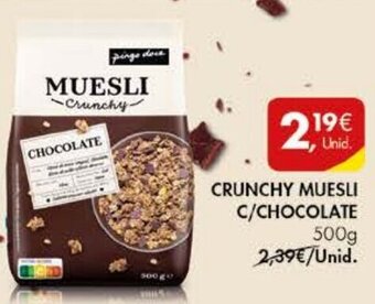 Crunchy Muesli c/Chocolate Pingo Doce 500g