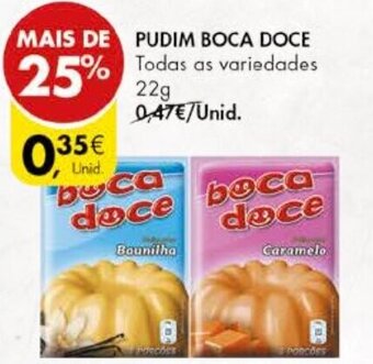 Pingo Doce Pudim Boca Doce 22g promoção