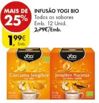 Pingo Doce Infusão Yogi Bio 12 unid. promoção