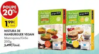 Pingo Doce Mistura de Hamburguer Vegan Pingo Doce 200g promoção