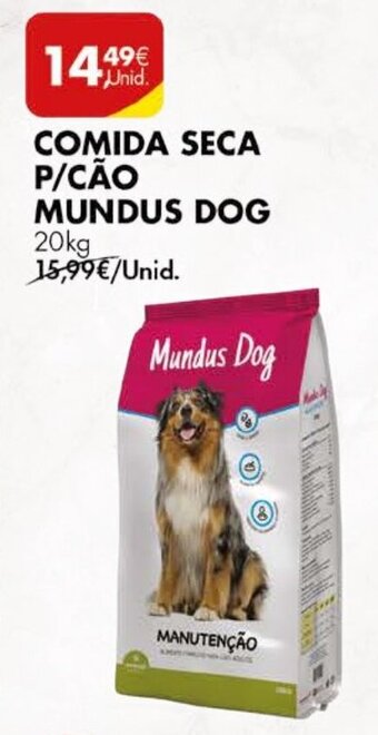 Pingo Doce Comida Seca p/Cão Mundus Dog 20kg promoção