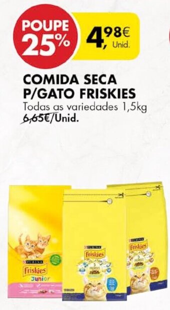 Pingo Doce Comida Seca p/Gato Friskies 1,5kg promoção