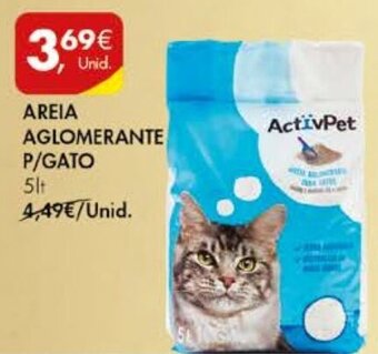 Pingo Doce Areia Aglomerante p/Gato ActivPet 5lt promoção