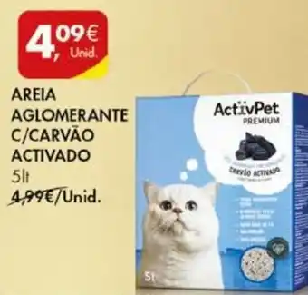 Pingo Doce Areia Aglomerante c/Carvão Activado ActivPet Premium 5lt promoção