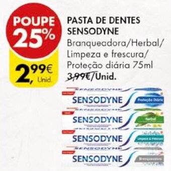 Pingo Doce Pasta de Dentes Sensodyne 75ml promoção