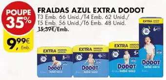 Pingo Doce Fraldas Azul Extra Dodot T3-66 / T4-62 / T5-56 / T6-48 unid. promoção