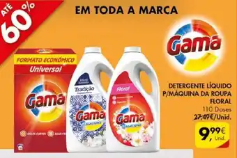 Pingo Doce Gama Detergente Líquido p/Máquina da Roupa Floral 110 doses promoção