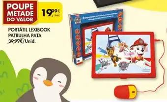 Pingo Doce Portátil Lexibook Patrulha Pata promoção