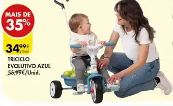 Pingo Doce Triciclo Evolutivo Azul promoção