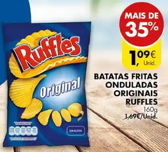 Pingo Doce Batatas Fritas Onduladas Originais Ruffles 160g promoção
