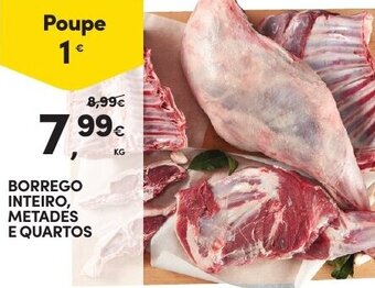 Continente Borrego Inteiro, Metadés e Quartos promoção