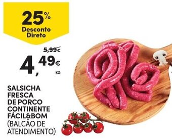 Continente Salsicha Fresca de Porco Continente Fácil & Bom promoção