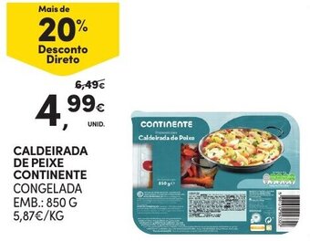 Continente Caldeirada de Peixe Continente 850g promoção