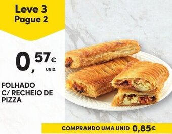 Continente Folhado c/Recheio de Pizza promoção