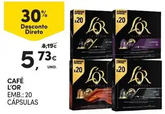 Continente Café L'or 20 cápsulas promoção