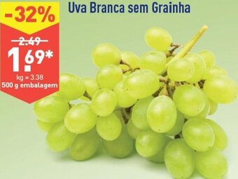 ALDI Uva Branca sem Grainha 500g promoção