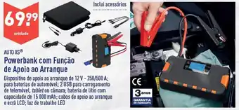 ALDI Auto XS Powerbank com Função de Apoio ao Arranque promoção