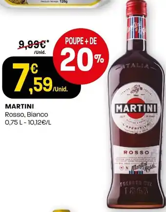 Intermarché Martini Rosso, Bianco 0,75L promoção