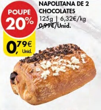 Napolitana de 2 Chocolates 125g
