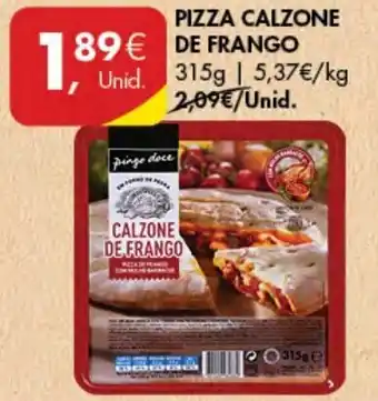 Pingo Doce Pizza Calzone de Frango 315g promoção