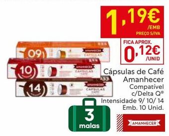 Recheio Cápsulas de café amanhecer promoção