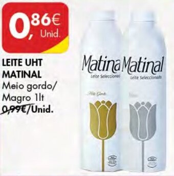 Pingo Doce Leite UHT Matinal 1lt promoção
