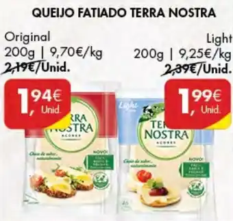 Pingo Doce Queijo Fatiado Bio Terra Nostra Original 200g promoção